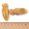 Natural Topaz Jade Craved Sword Model Ornament DJEW-C019-02L-3