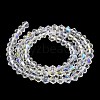 Transparent Electroplate Glass Beads Strands EGLA-A039-T3mm-L13-2