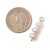 Natural Cultured Freshwater Pearl Two Sides Polished Pendants PALLOY-JF04968-2