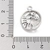 Brass Pave Clear Cubic Zirconia Pendants KK-Z061-19P-3