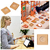 Square Kraft Paper Jewelry Storage Boxes CON-TAC0001-04C-9