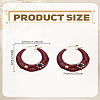 1Pair Alloy Rhinestone Hoop Earrings EJEW-LP0012-05B-2