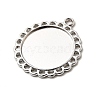 Tibetan Style Pendant Cabochon Settings TIBE-21668-P-RS-2