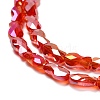 Electroplate Glass Beads Strands EGLA-P066-01A-AB09-3