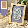 DIY Flower Pattern Photo Frame Stand Embroidery Kits PW-WG000E9-05-1