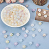 350Pcs 7 Colors Translucent Acrylic Beads TACR-TA0001-17-11