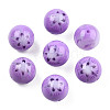 Flower Opaque Resin Beads RESI-T054-001D-3