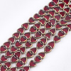 Electroplate Glass Beads Strands X-EGLA-S188-09E-1