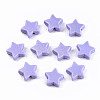 Spray Painted Acrylic Beads LS-X-MACR-T037-06B-1