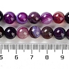 Natural Striped Agate/Banded Agate Beads Strands G-Z060-A01-B12-5