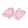 Transparent Glass Enamel Beads LAMP-U004-06R-4