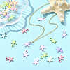 36Pcs Baking Paint Alloy Pendants FIND-SP0004-16B-5