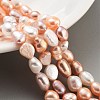 Natural Cultured Freshwater Pearl Beads Strands PEAR-P062-28H-2