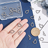 24Pcs 3 Style 304 Stainless Steel Pendants STAS-UN0041-96-2