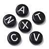 Opaque Acrylic European Beads MACR-K365-01G-1
