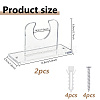 Acrylic Softball Bat Display Stand DIY-WH0504-966-2