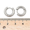Tarnish Resistant 304 Stainless Steel Huggie Hoop Earrings EJEW-F111-14mm-P-3