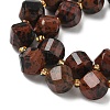 Natural Mahogany Obsidian Beads Strands G-U023-A12-01-4