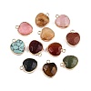 Natural & Synthetic Mixed Stone Faceted Pendants KK-N254-179G-1