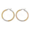 201 Stainless Steel Hoop Earrings EJEW-I309-35GP-1