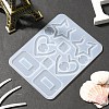 Mixed Shape Pendant & Links Silicone Molds DIY-YW0006-71-6