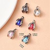 6 Bags 6 Colors Tibetan Style Alloy Charms FIND-YW0004-13-3