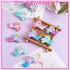 12Pcs 4 Colors Silicone Focal Beads JX774A-5