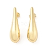 Rack Plating Brass Stud Earrings for Women EJEW-G394-26G-1