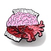 Dont's Think Feel It Brain Alloy Enamel Pin Broochs JEWB-C029-07C-EB-1