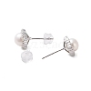 925 Sterling Silver Studs Earring EJEW-H002-36P-2