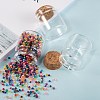 Glass Jar Glass Bottle for Bead Containers CON-E008-58x47mm-5