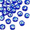  Handmade Evil Eye Lampwork Beads Strands LAMP-NB0001-61-1