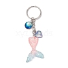 Mermaid Tail Resin Pendant Keychain KEYC-JKC01069-4