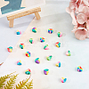   300Pcs 5 Colors Handmade Polymer Clay Beads Strands CLAY-PH0001-34-5