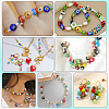 3 Strands Handmade Millefiori Glass Round Bead Strands LAMP-LT0001-16D-5