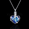 Rhinestone Heart Ashes Box Necklace PW-WGEBB89-01-3