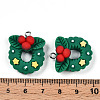 Christmas Theme Opaque Resin Pendants RESI-N039-108-3