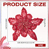 3D Flower Polyester Sequin Brooches for Backpack Clothes JEWB-WH0030-63B-2