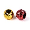 UV Plating Opaque Acrylic European Beads PACR-T017-15M-2