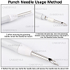 DIY Punch Needle Embroidery Starter Kits for Beginners DIY-WH20013-88A-5