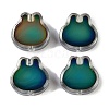 Two Tone Crackle Glass Beads GLAA-Z007-13M-2