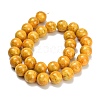 Baking Paint Glass Beads Strands GL-CBA8F4B-02-4
