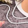 Synthetic White Agate Beads Strands G-D419-4mm-01-5