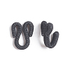 Cloth Clover Brass Buckles DIY-WH0162-94B-01-2
