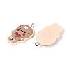 Christmas Theme Opaque Resin Pendants LS-FIND-E025-04-2