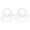 2Pcs 2 Styles Bridal Rhinestones Pearl Mesh Veil Cloth Hair Bands MRMJ-FG0001-16A-1
