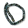 Handmade Dichroic Foil Glass Beads Strands DICH-U001-09E-2