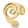 Vortex Rack Plating Brass Cuff Rings for Women RJEW-G323-02G-1