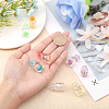 CHGCRAFT 40Pcs 8 Colors Transparent & Luminous Plastic Pendants KY-CA0001-50-5