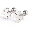 Tarnish Resistant 201 Stainless Steel Barbell Cartilage Earrings EJEW-R147-13-1